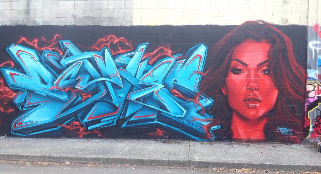 Colab with Taz Roc in Portland, 2015 (Photo credit: Dcypher) 