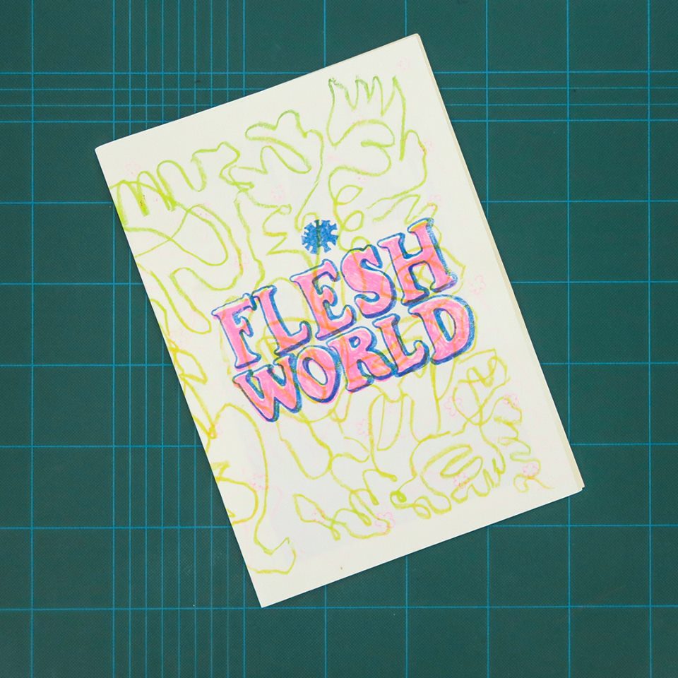 Flesh World, by Dirk Peterson, collection of the Christchurch/Otautahi Zine Library (Photo credit: Jane Maloney/MK Press)