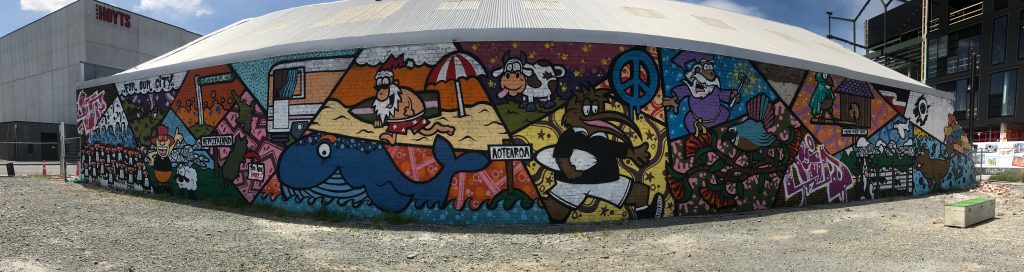 Pump Track mural, Tuam Street, 2018. Photo Credit: Manjot Kaur 