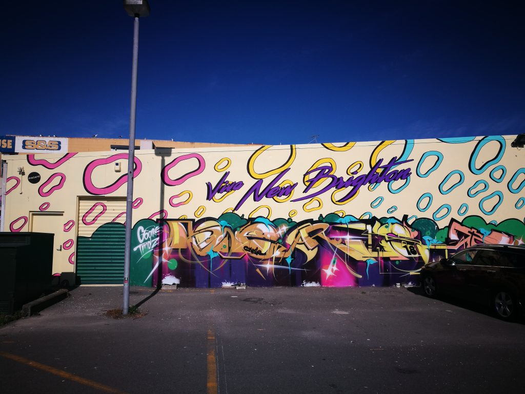 Jenna Lynn Brown with Porta and Dr Suits, Viva New Brighton, Hawke Street carpark, New Brighton