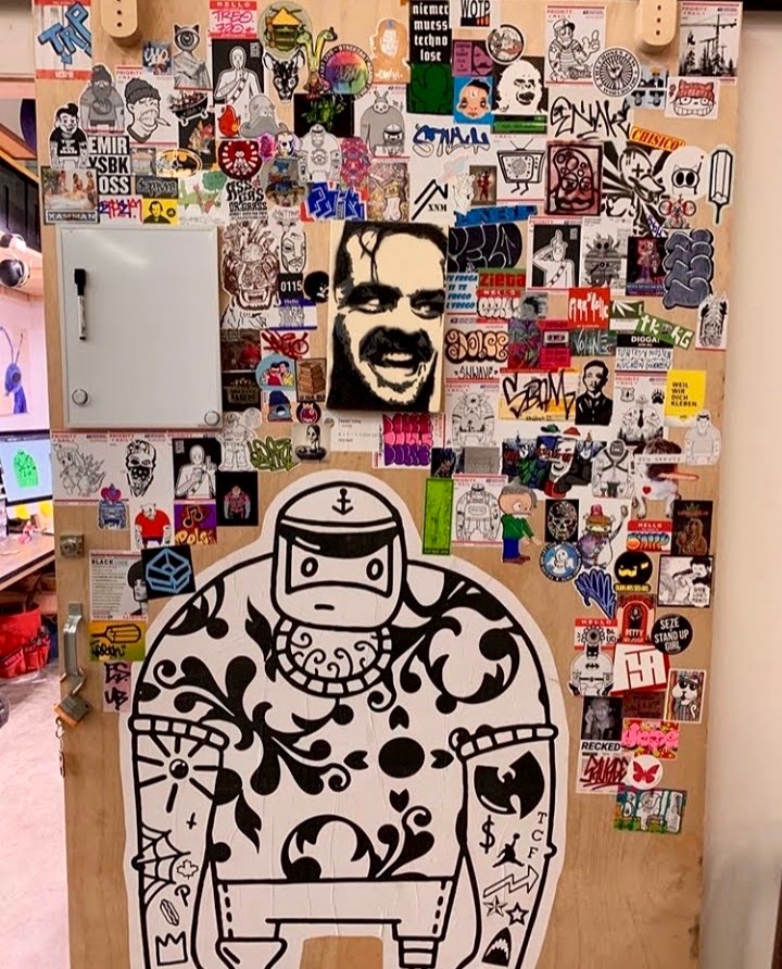 A collection of stickers in Canada