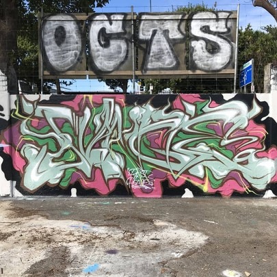 Askew's tribute to Jungle, Auckland, 2019. (Photo supplied by Ikarus)