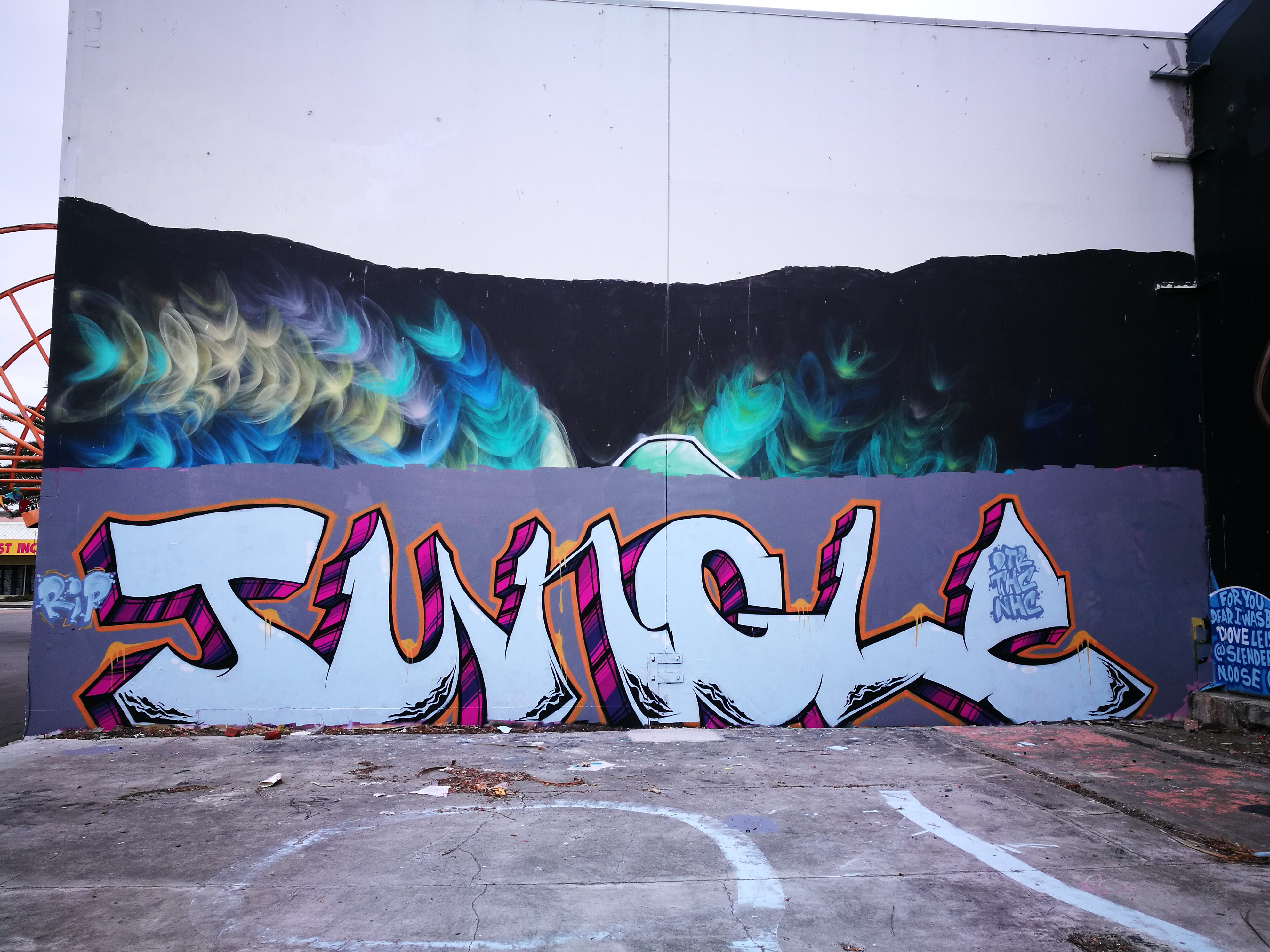 Jungle tribute in New Brighton, 2019